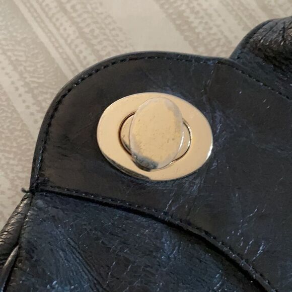 Foley & Corinna Black Leather Toggle Shoulder Bag - Picture 3 of 14